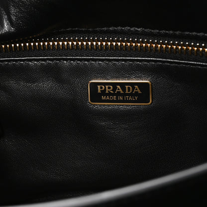 Prada Calfskin Soft Sound Charms Shoulder Bag Black 6 of 10