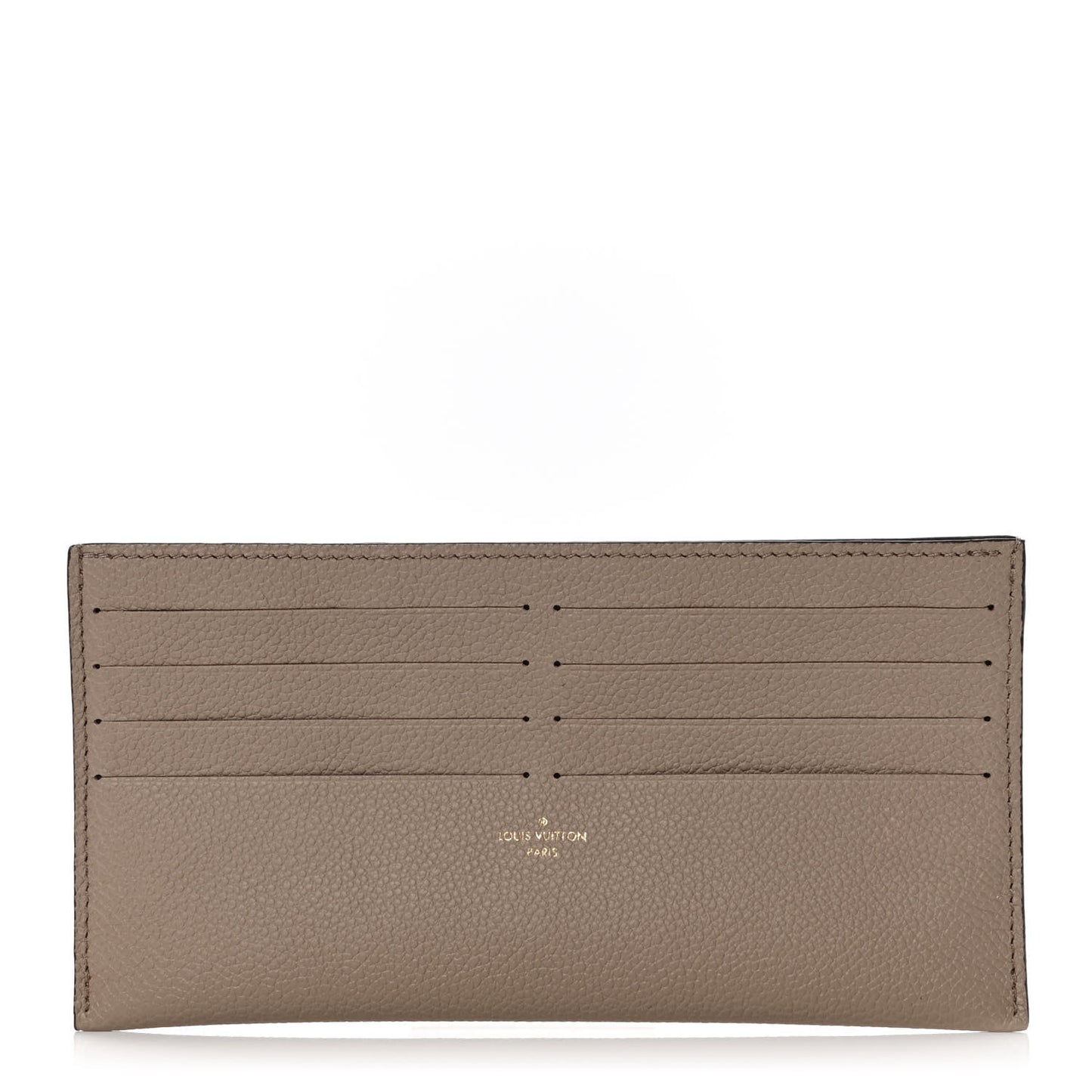 Calfskin Felicie Chain Wallet Card Holder Insert Tourterelle