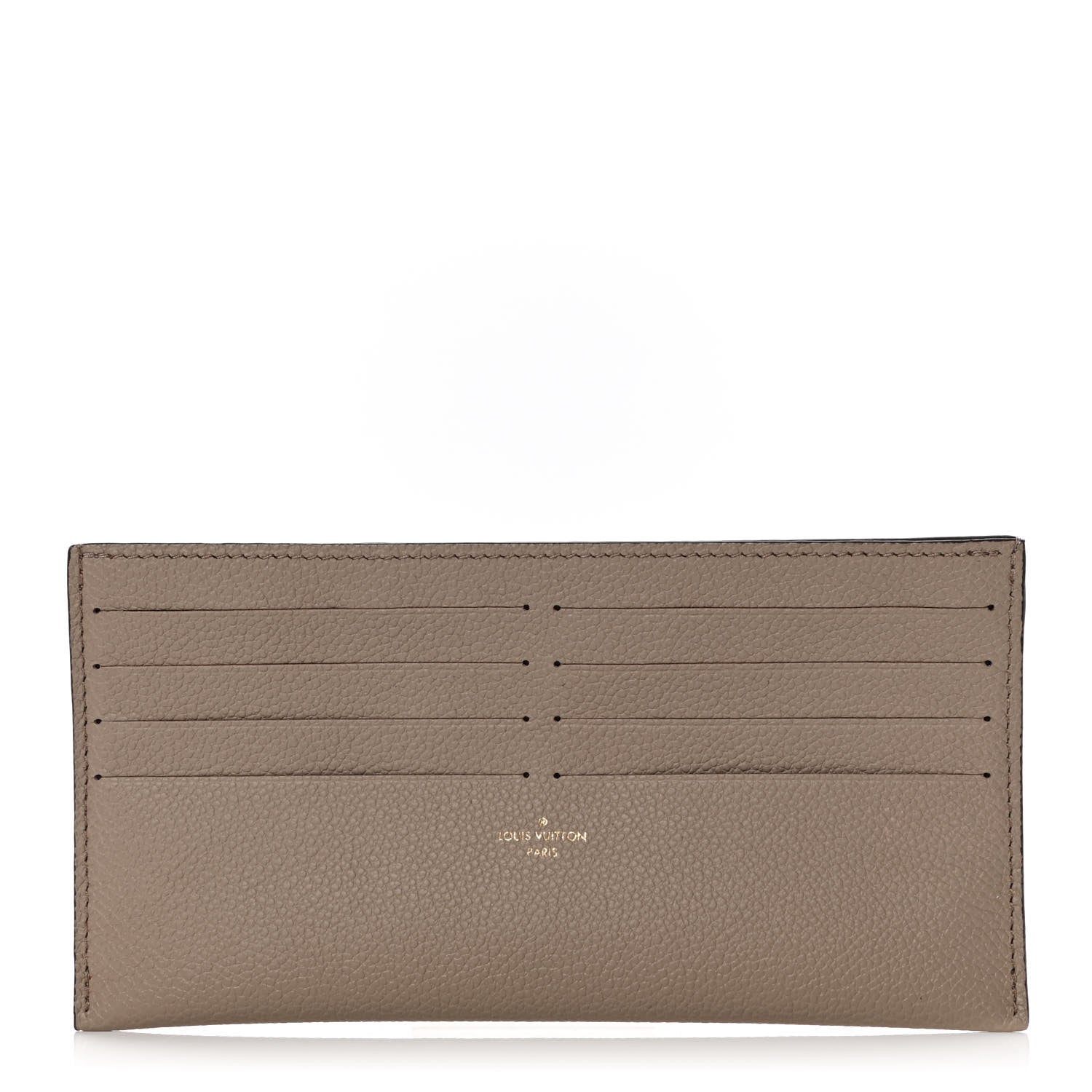 Louis Vuitton Calfskin Felicie Chain Wallet Card Holder Insert Tourterelle 1 of 4