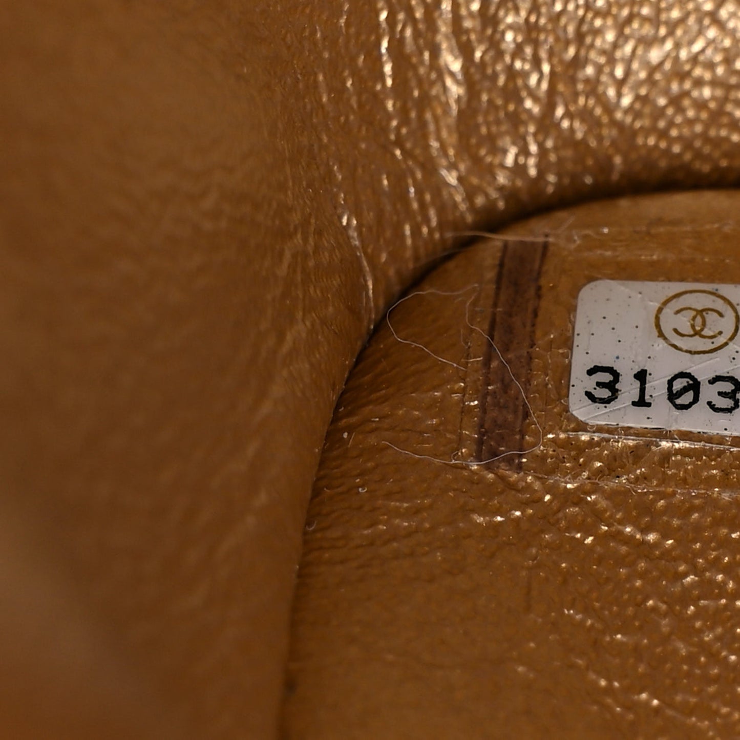 Metallic Lambskin Quilted Mini Square Flap Gold