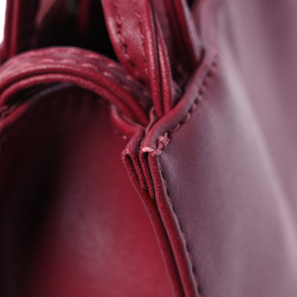 Telfar Vegan Leather Small Shopping Bag Oxblood 13 of 15