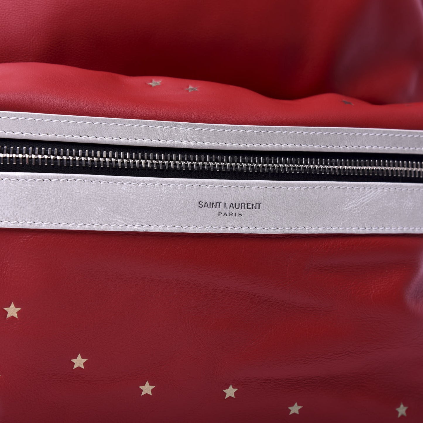 Smooth Calfskin Stars City Backpack Red