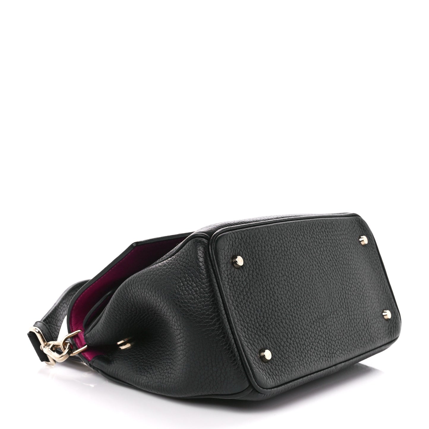 Bullcalf Mini Be Dior Flap Black Fraise