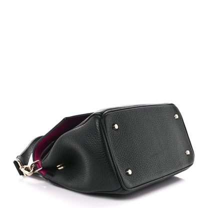 Christian Dior Bullcalf Mini Be Dior Flap Black Fraise 4 of 16