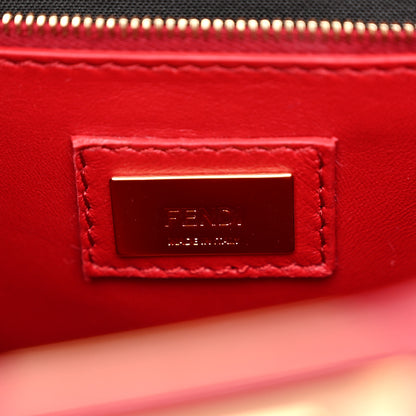 Fendi Nappa Mini Peekaboo Iconic Satchel Amarena 7 of 10