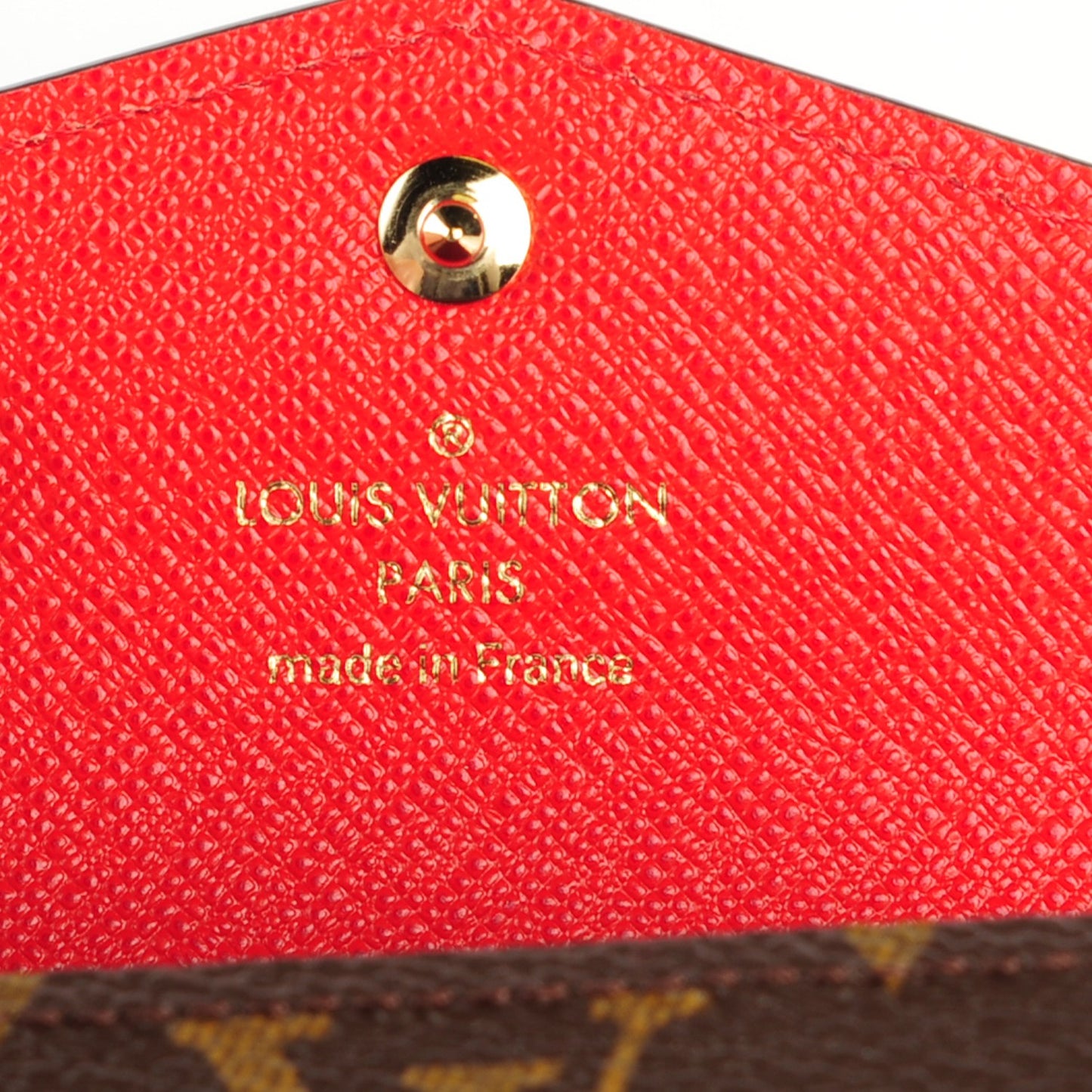 Monogram Sarah Multicartes Coquelicot