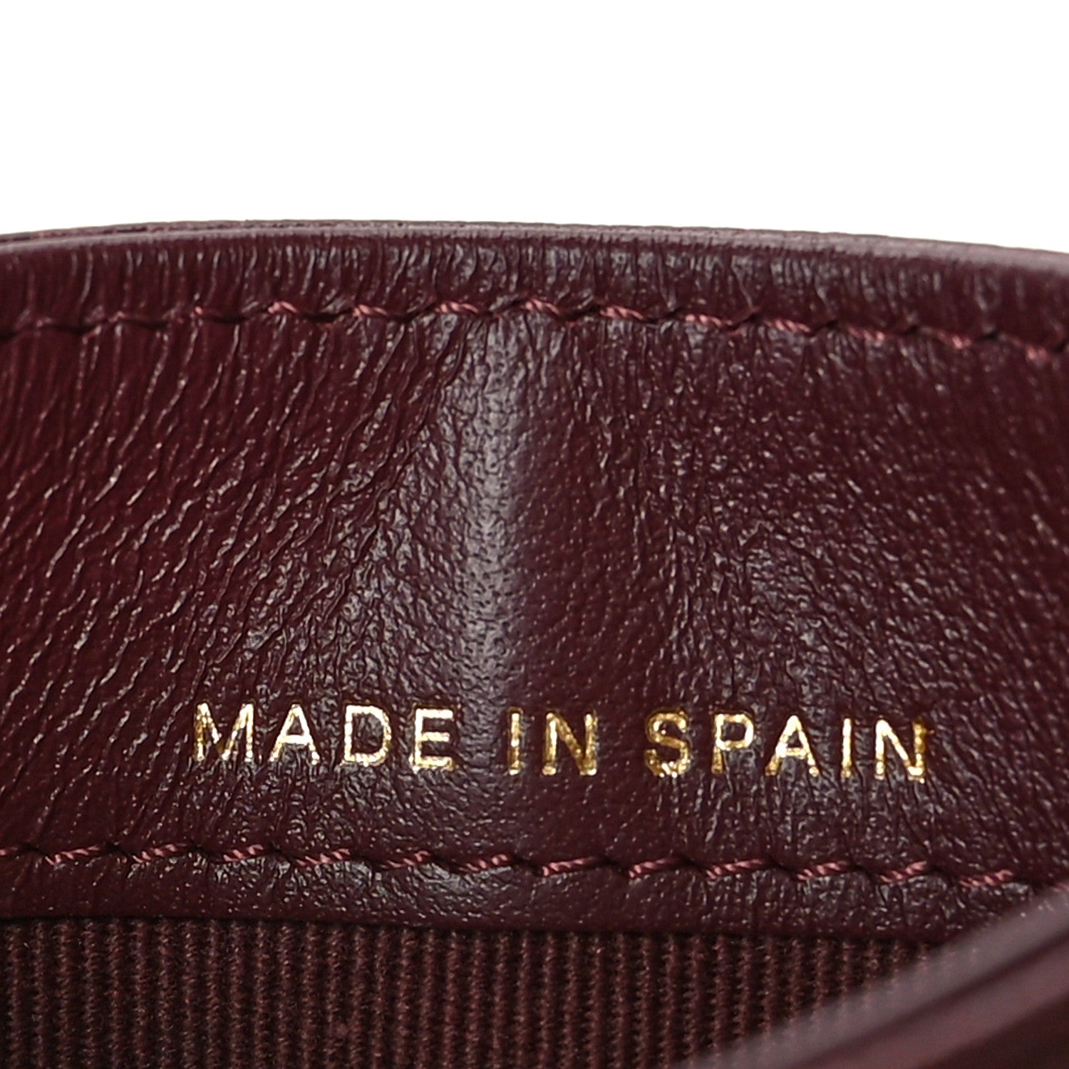 Chanel Caviar Quilted Studded CC Card Holder Burgundy 7 of 7