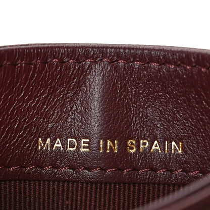 Chanel Caviar Quilted Studded CC Card Holder Burgundy 7 of 7