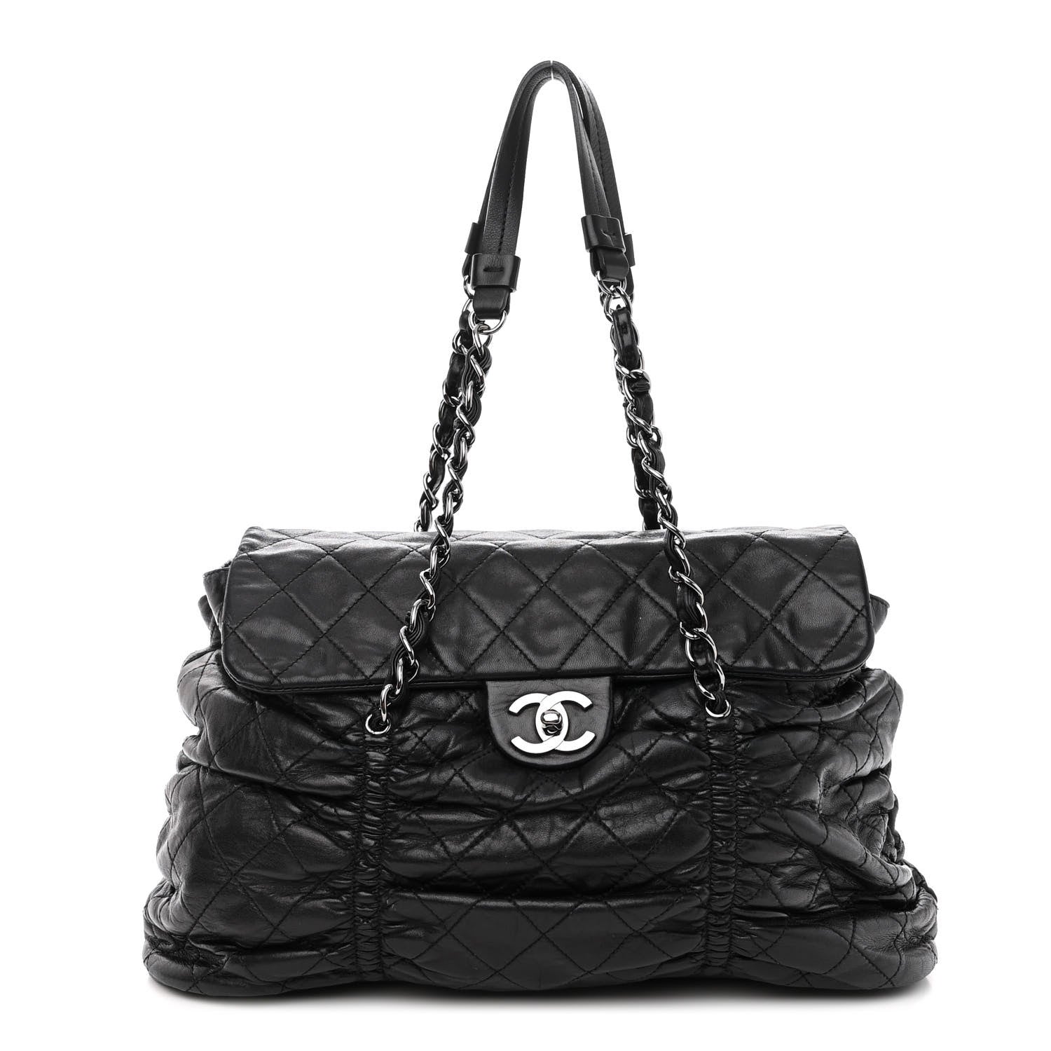 Chanel Lambskin Quilted Sharpei Flap Black 1 of 9