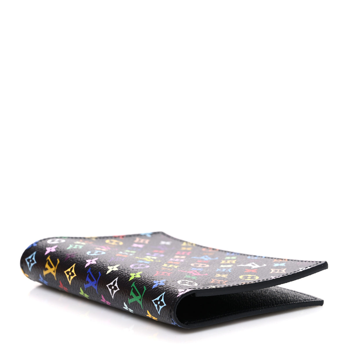 LV X TM Monogram Multicolor Passport Cover Black
