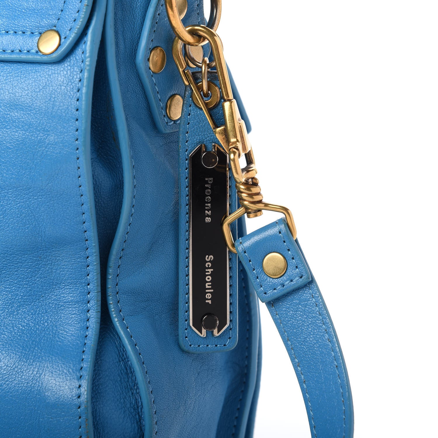 Proenza Schouler Lambskin Medium PS1 Satchel Rip Tide 11 of 15