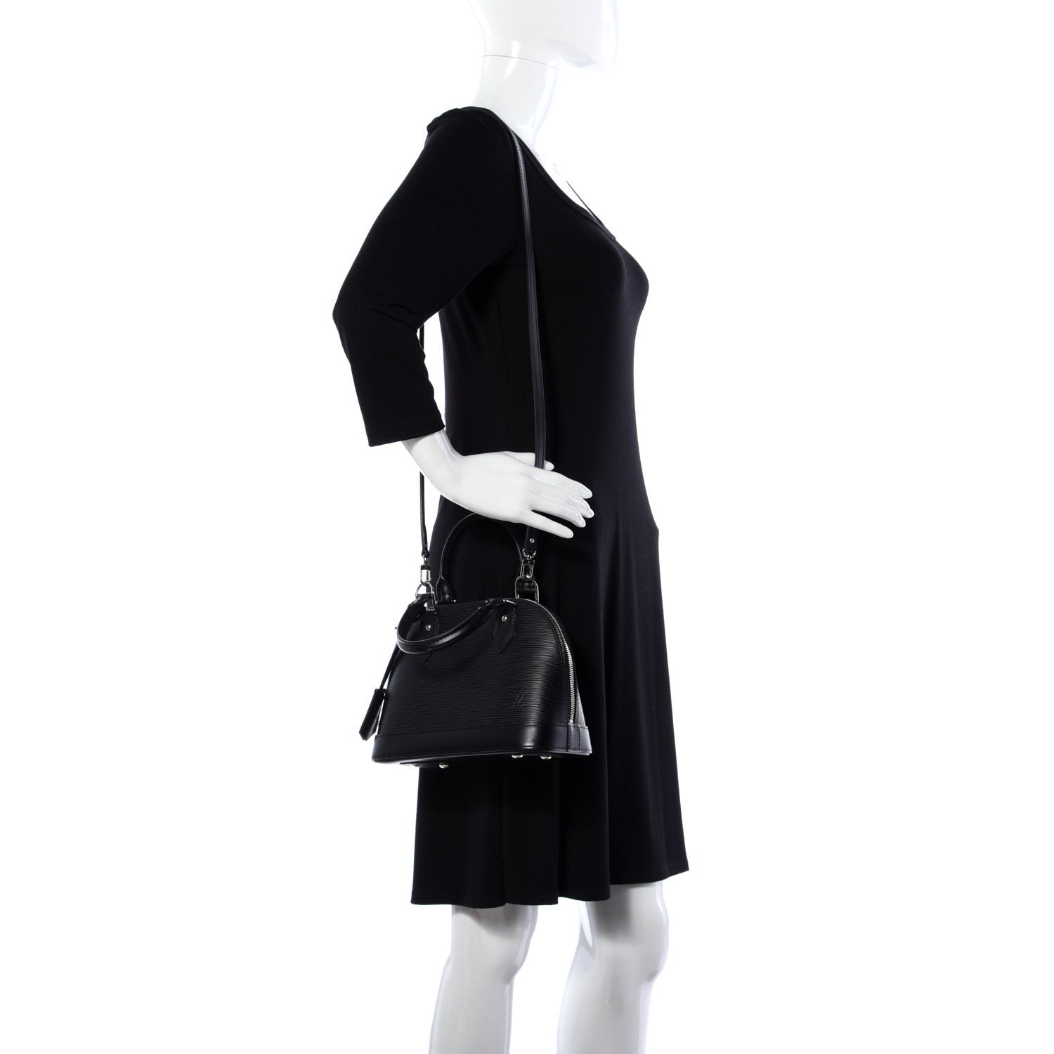 Louis Vuitton Epi Alma BB Black 2 of 17