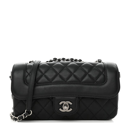 Chanel Calfskin Quilted Small Coco Corset Flap Black 1 of 13