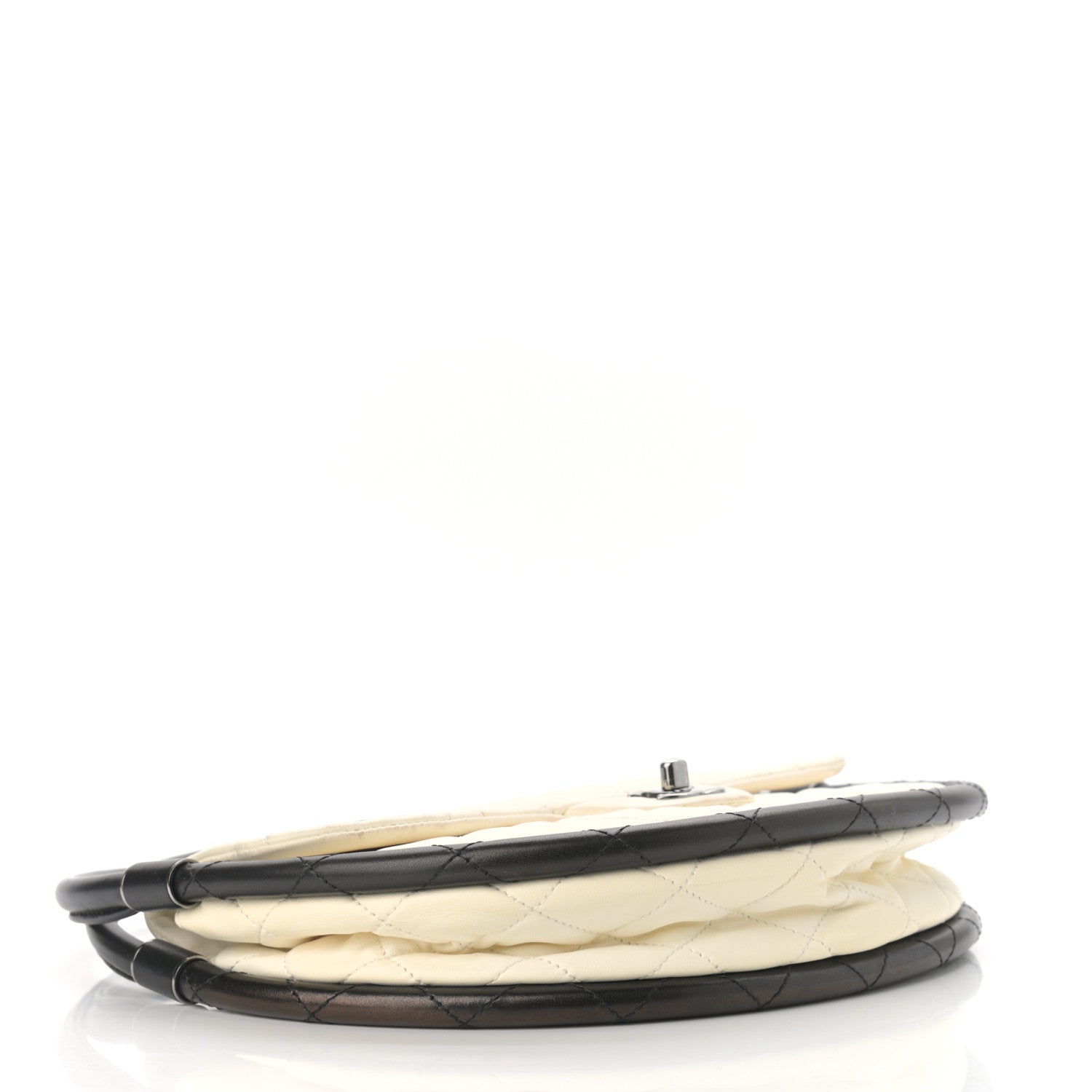 Chanel Lambskin Quilted Small Hula Hoop Flap Ivory 3 of 13