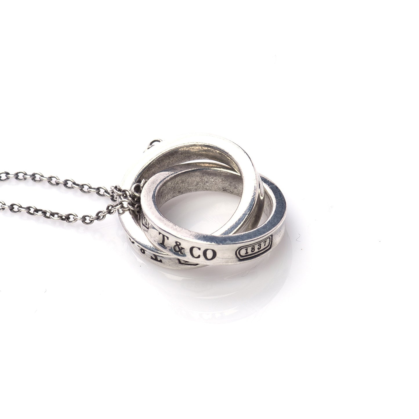 Sterling Silver 1837 Interlocking Circles Pendant Necklace