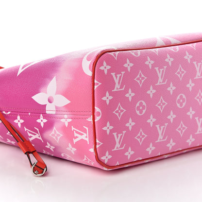 Louis Vuitton Monogram Escale Neverfull MM Rouge 9 of 10