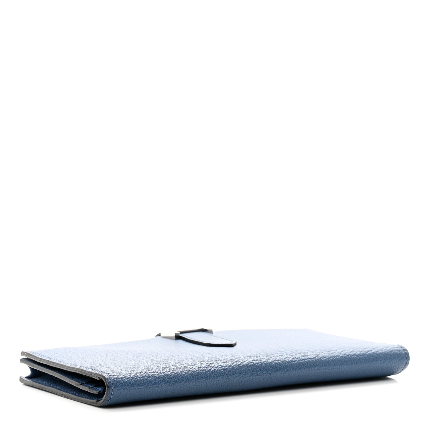 Chevre Mysore Bearn Gusset Wallet Bleu Agate