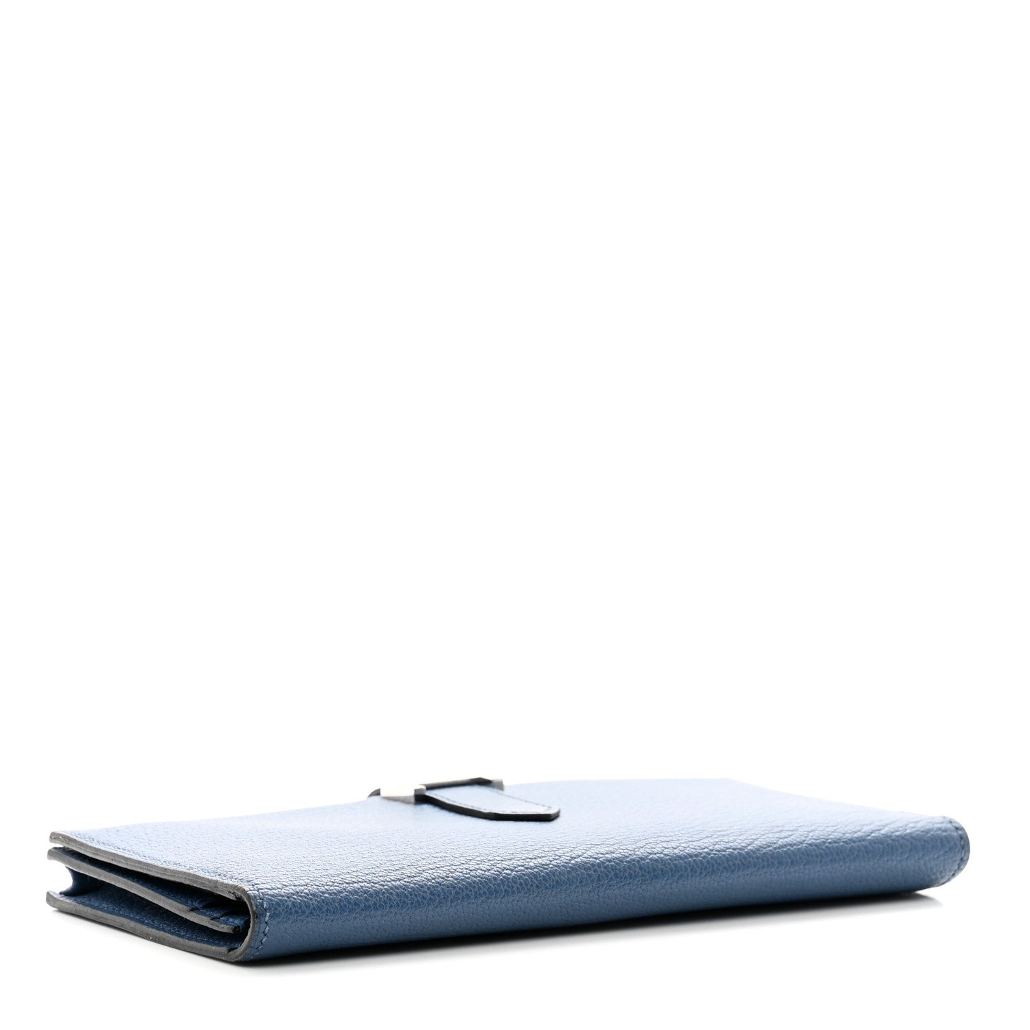 Hermes Chevre Mysore Bearn Gusset Wallet Bleu Agate 6 of 9