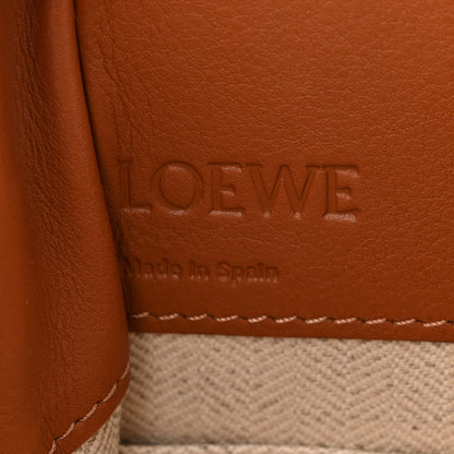 Loewe Calfskin Canvas Mini Hammock Shoulder Bag Natural Tan 6 of 10