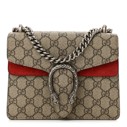 Gucci GG Supreme Monogram Mini Dionysus Shoulder Bag Hibiscus Red 1 of 14