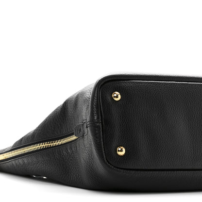 Prada Vitello Daino Side Pocket Tote Black 8 of 9