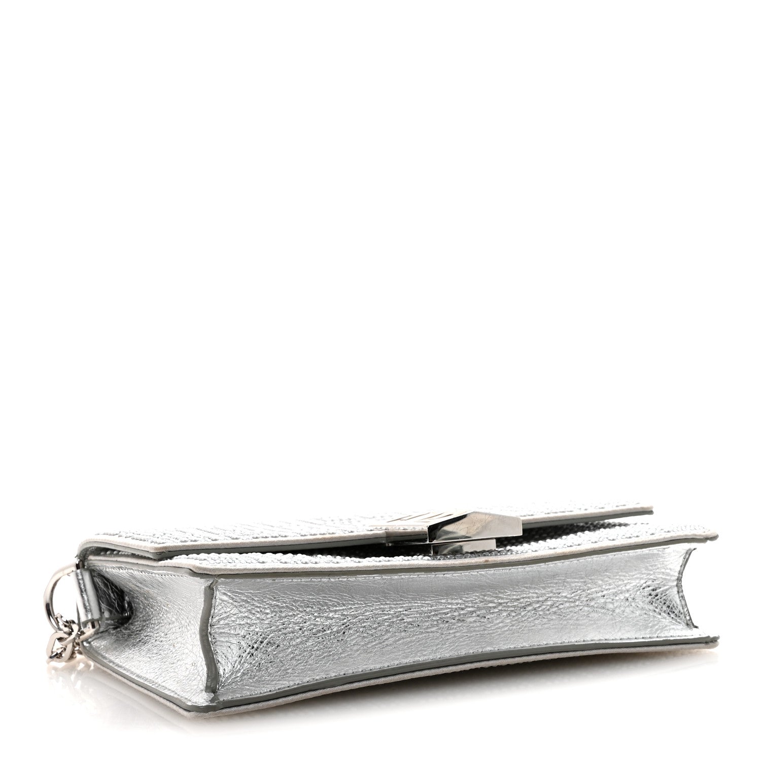 Givenchy Metallic Studded Calfskin 4G Small 4G Crossbody Silver 4 of 10