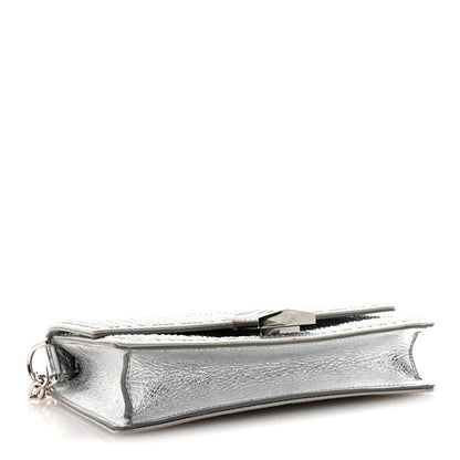 Givenchy Metallic Studded Calfskin 4G Small 4G Crossbody Silver 4 of 10