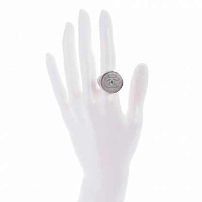 Chanel Metal N°5 CC Ring Silver 6.5 2 of 6