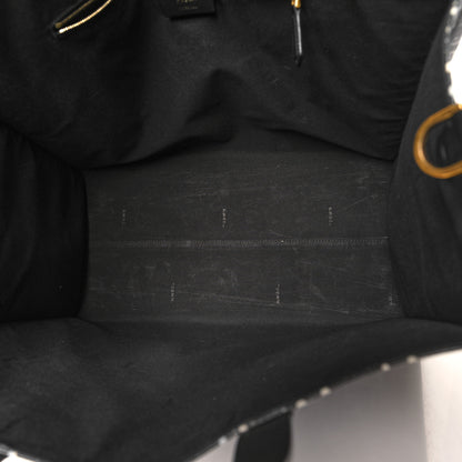 Fendi X JOSHUA VIDES Coated Canvas FF Cloudy Shopping Tote White Celeste Black 5 of 12