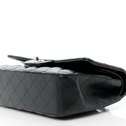 Chanel Lambskin Quilted Medium Double Flap Black 12 of 12
