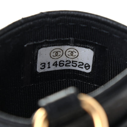 Chanel Pearl Lambskin Pearl Crown CC Wristlet Multi Pouches Black 9 of 9