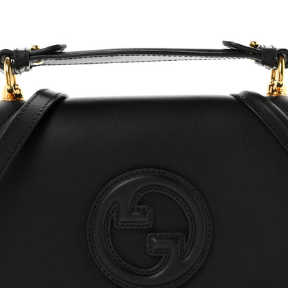 Gucci Roxy Calfskin Medium Blondie Top Handle Bag Black 8 of 10