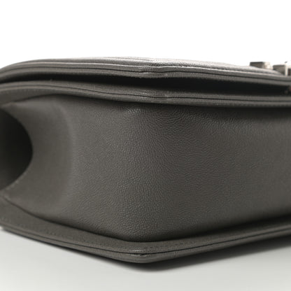 Chanel Caviar Quilted Medium Boy Flap Grey 9 of 13