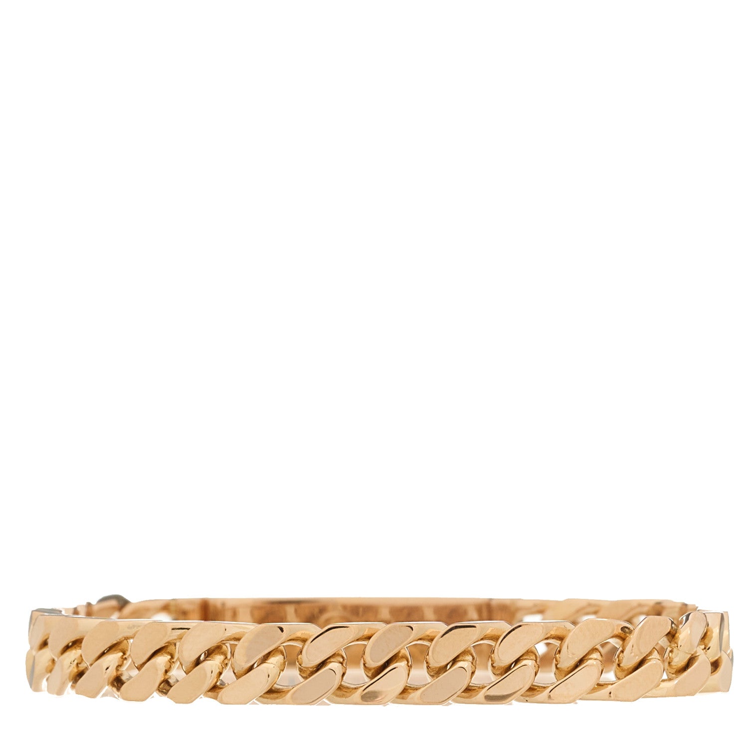 Hermes 18K Rose Gold Diamond PM Kelly Gourmette Bracelet SH 3 of 4
