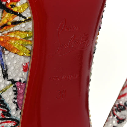 Christian Louboutin Crepe Satin Crystal Printed So Kate Strass Freedom 120 Pumps 38 Multicolor 7 of 7