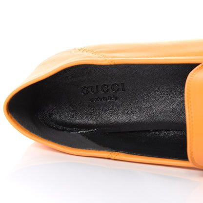 Gucci Lambskin Womens Brixton Horsebit Loafers 37.5 Crystal Copper 7 of 9