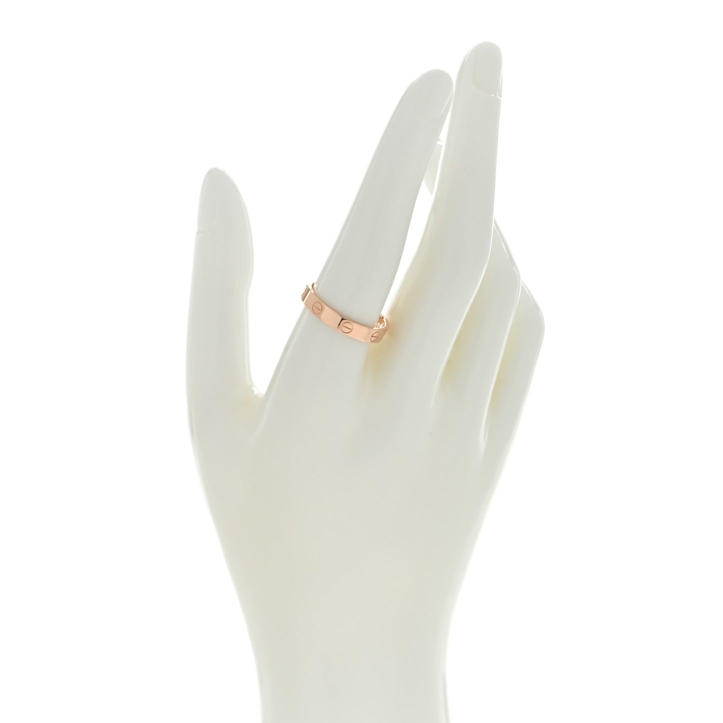 18K Pink Gold 3.5mm LOVE Wedding Band Ring 59 8.75