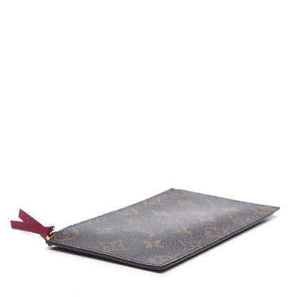 Louis Vuitton Monogram Felicie Chain Wallet Zippered Insert Fuchsia 3 of 7