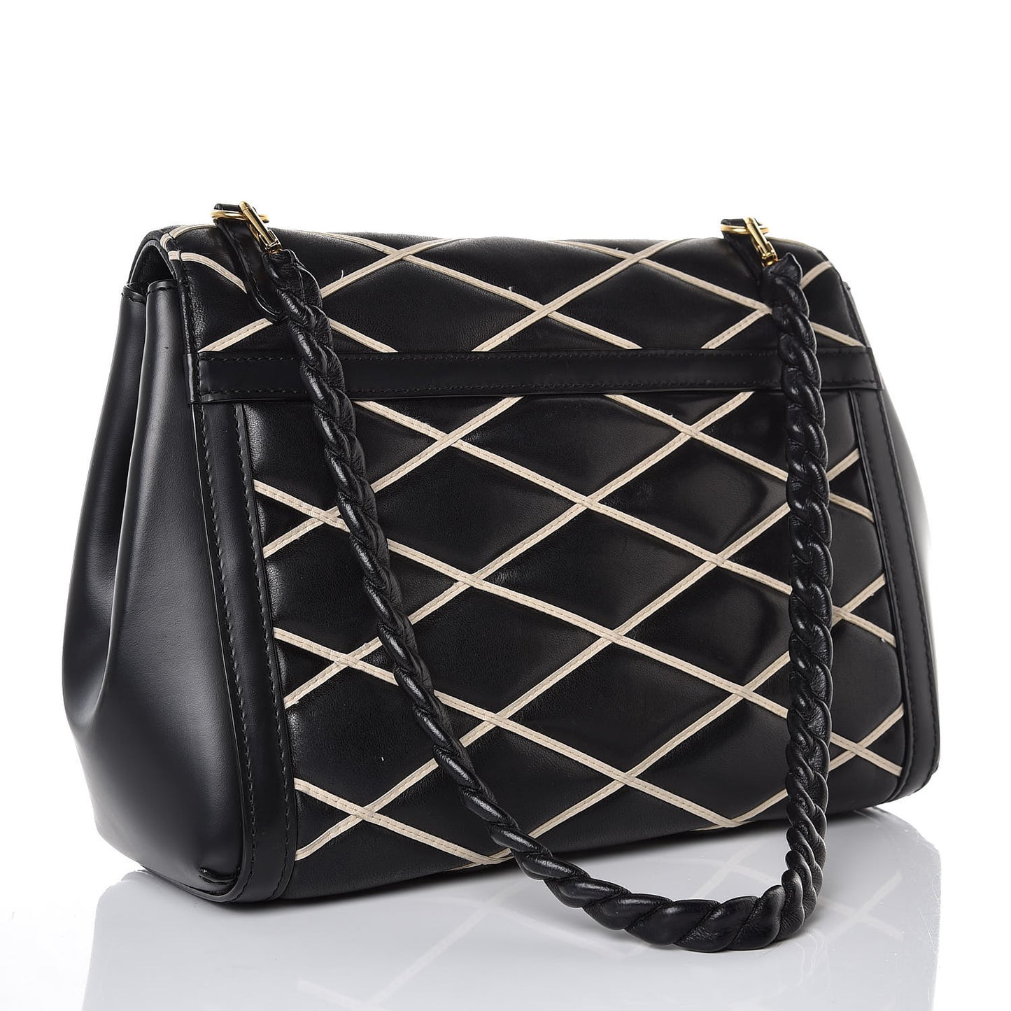 Lambskin Malletage Pochette Flap Black