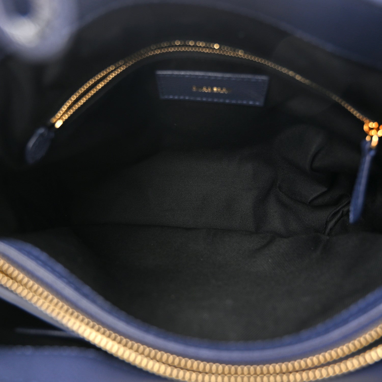 Burberry Derby Calfskin Vintage Check Medium Banner Tote Regency Blue 5 of 12