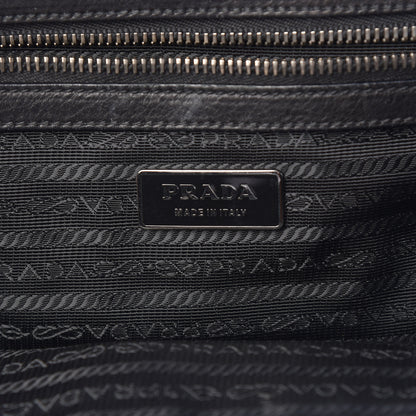 Prada Tessuto Nylon Nappa Braided Gaufre Frame Black 6 of 14