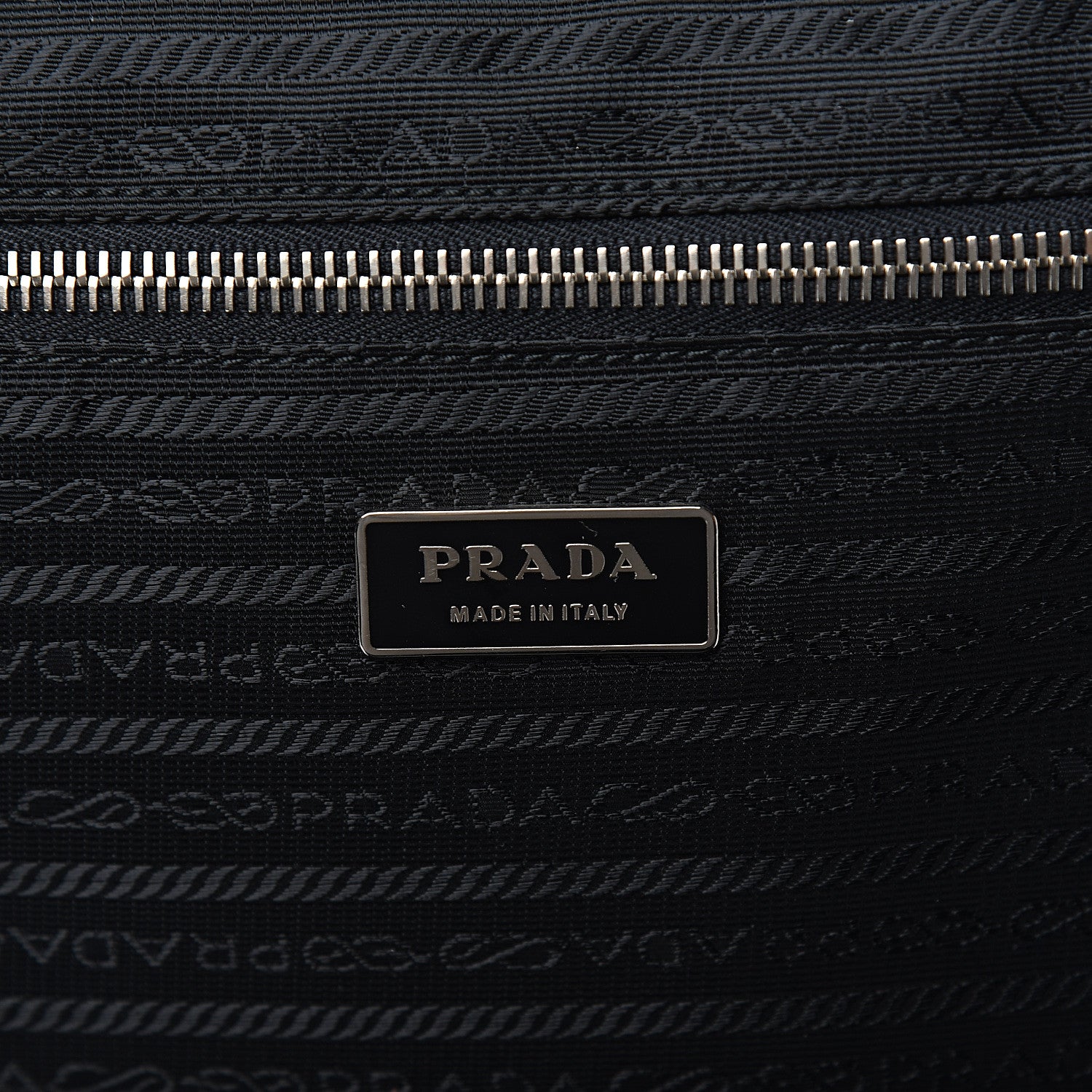 Prada Tessuto Nylon Saffiano Trolley Luggage Black 7 of 11