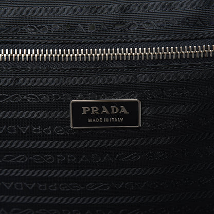 Prada Tessuto Nylon Saffiano Trolley Luggage Black 7 of 11