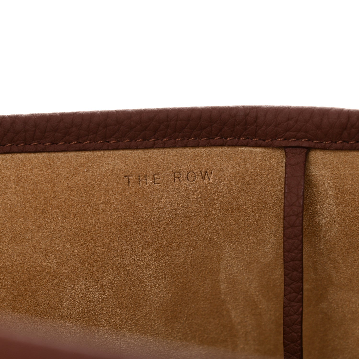 The Row Grained Calfskin Medium N/S Park Tote Cognac 6 of 11