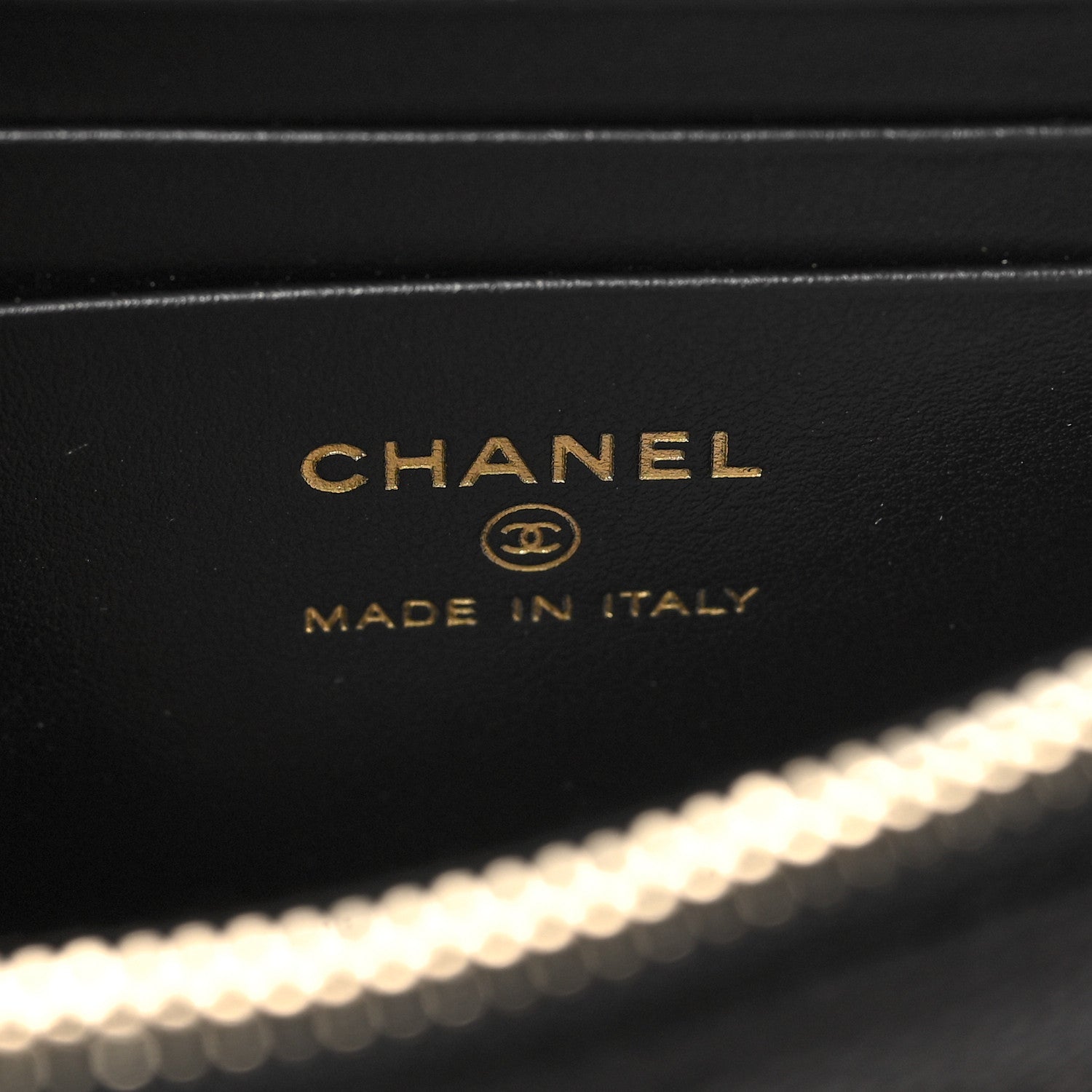 Chanel Caviar Envelope Wallet On Chain WOC Black 6 of 11