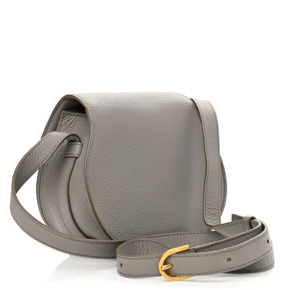 Chloe Calfskin Mini Marcie Round Crossbody Bag Cashmere Grey 3 of 8
