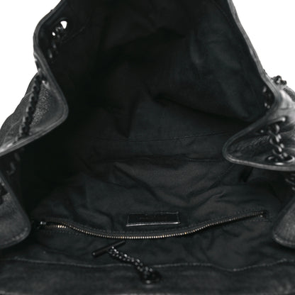 Saint Laurent Vintage Lambskin Chevron Monogram Medium Nolita Black 5 of 9