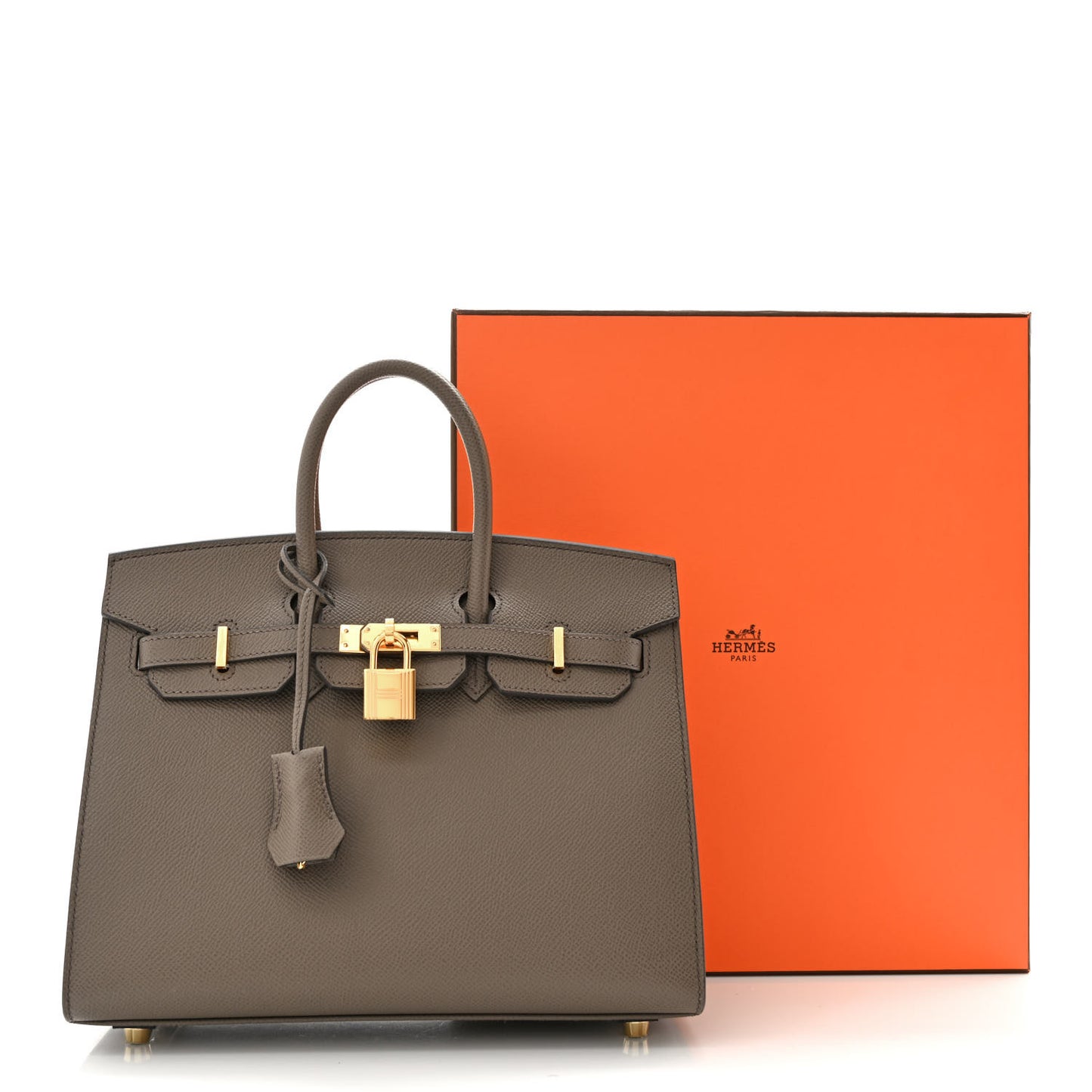 Epsom Birkin Sellier 25 Etain