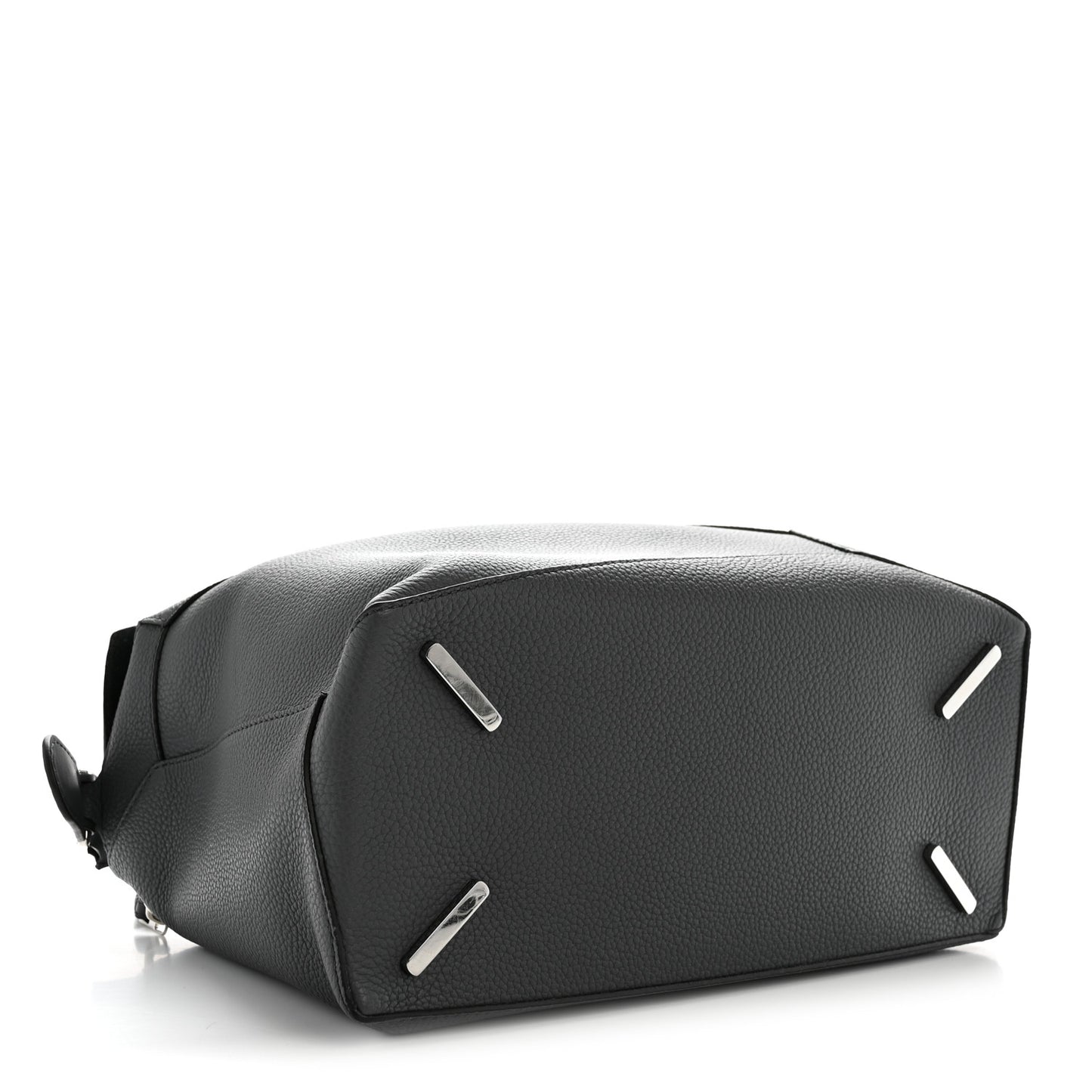 Grained Calfskin Large Puzzle Edge Bag Anthracite