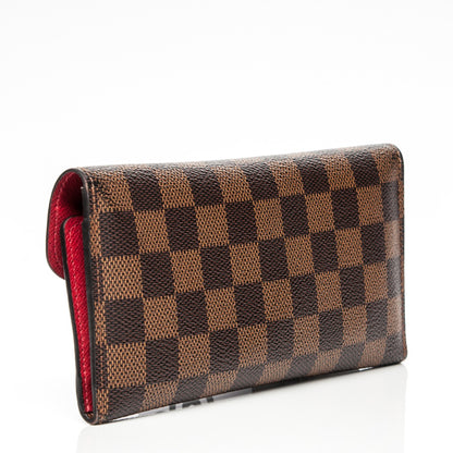 Louis Vuitton Damier Ebene Josephine Wallet Red 3 of 6